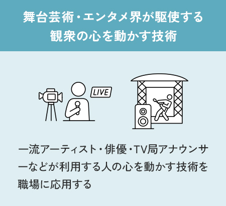 舞台芸術・エンタメ界が駆使する観衆の心を動かす技術