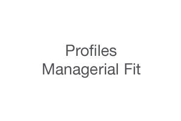 Profiles Managerial Fit